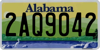 AL license plate 2AQ9042