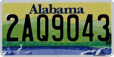 AL license plate 2AQ9043