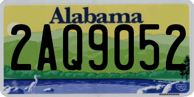 AL license plate 2AQ9052
