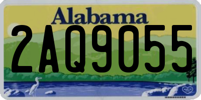 AL license plate 2AQ9055