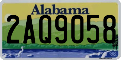 AL license plate 2AQ9058