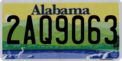 AL license plate 2AQ9063