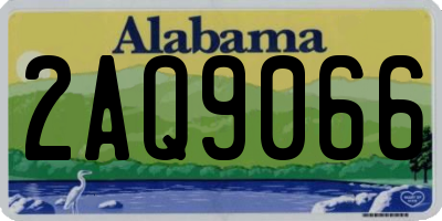 AL license plate 2AQ9066