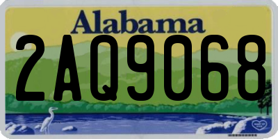 AL license plate 2AQ9068