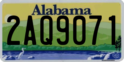 AL license plate 2AQ9071