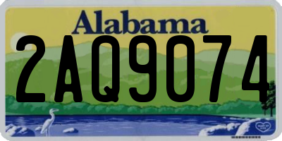 AL license plate 2AQ9074