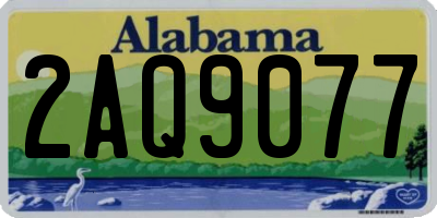 AL license plate 2AQ9077