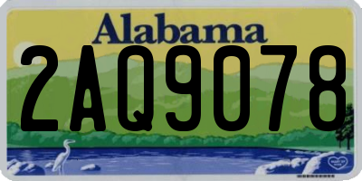 AL license plate 2AQ9078