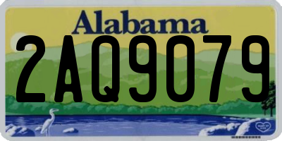 AL license plate 2AQ9079