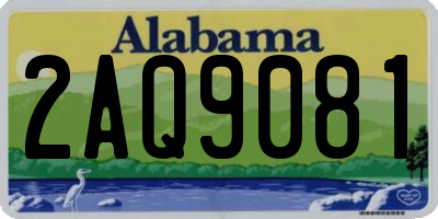 AL license plate 2AQ9081