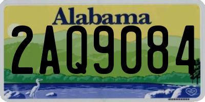 AL license plate 2AQ9084