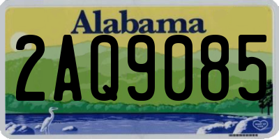 AL license plate 2AQ9085
