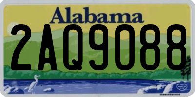 AL license plate 2AQ9088
