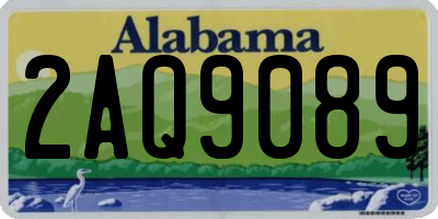 AL license plate 2AQ9089