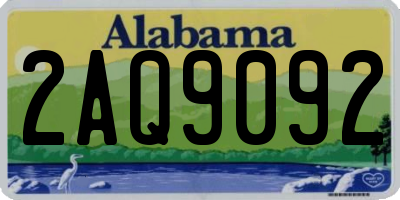 AL license plate 2AQ9092