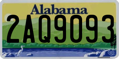 AL license plate 2AQ9093