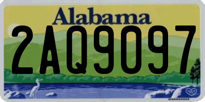 AL license plate 2AQ9097