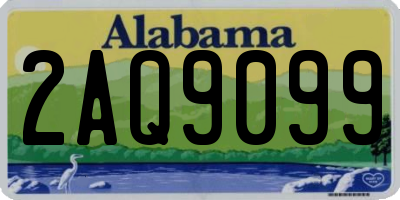 AL license plate 2AQ9099