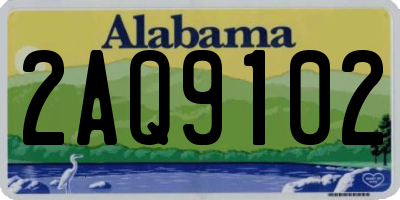 AL license plate 2AQ9102