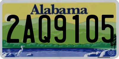 AL license plate 2AQ9105