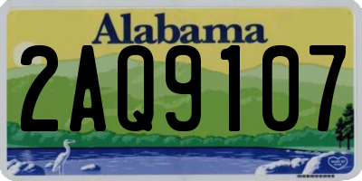 AL license plate 2AQ9107