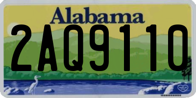 AL license plate 2AQ9110