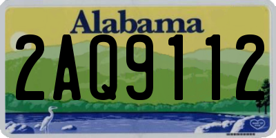 AL license plate 2AQ9112