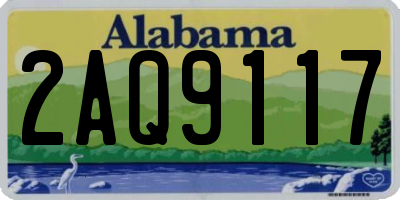 AL license plate 2AQ9117