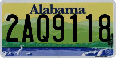 AL license plate 2AQ9118