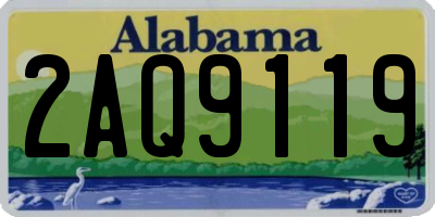 AL license plate 2AQ9119