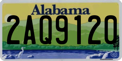 AL license plate 2AQ9120