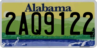 AL license plate 2AQ9122