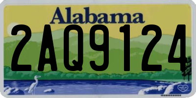 AL license plate 2AQ9124