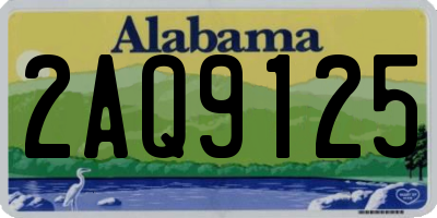 AL license plate 2AQ9125