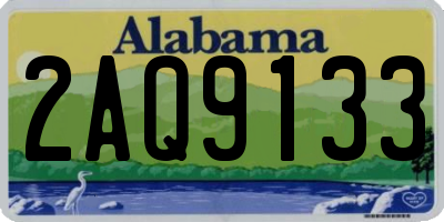 AL license plate 2AQ9133