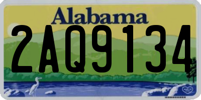 AL license plate 2AQ9134