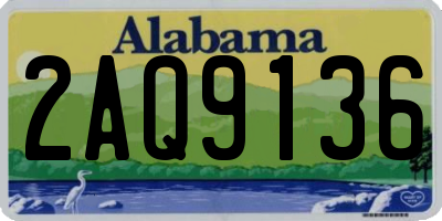 AL license plate 2AQ9136