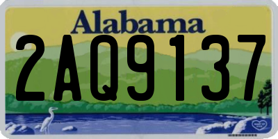 AL license plate 2AQ9137
