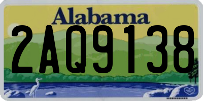 AL license plate 2AQ9138