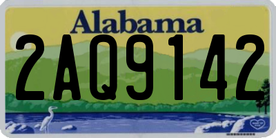 AL license plate 2AQ9142