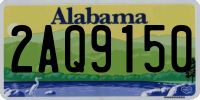 AL license plate 2AQ9150