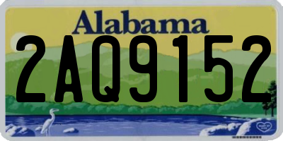AL license plate 2AQ9152
