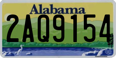 AL license plate 2AQ9154