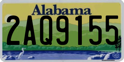 AL license plate 2AQ9155