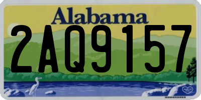 AL license plate 2AQ9157