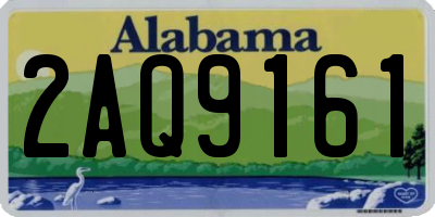 AL license plate 2AQ9161