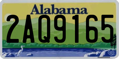 AL license plate 2AQ9165
