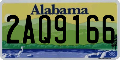 AL license plate 2AQ9166