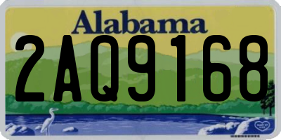 AL license plate 2AQ9168
