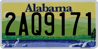 AL license plate 2AQ9171